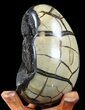 Septarian Dragon Egg Geode - Crystal Filled #40905-2